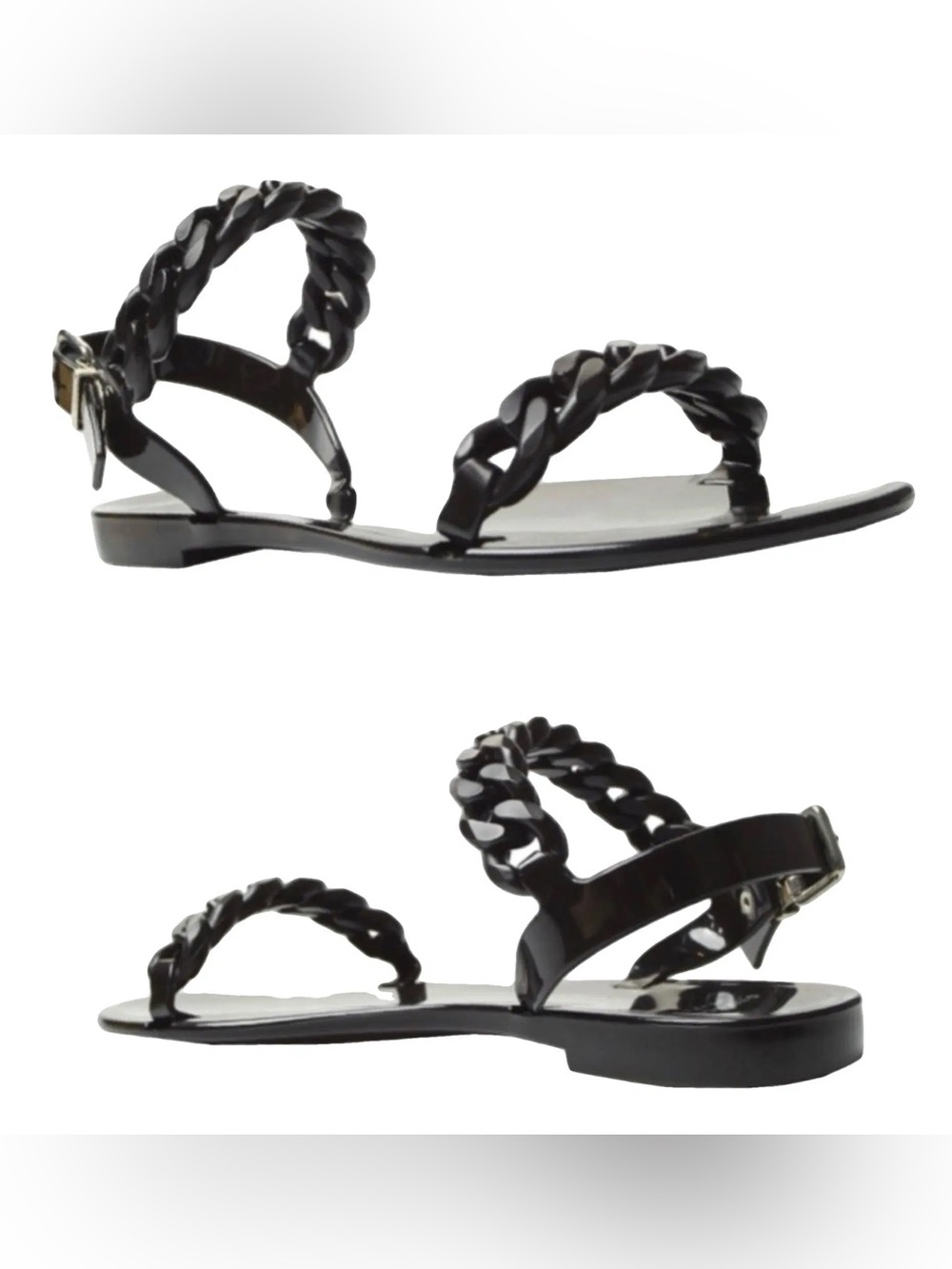 Givenchy Nea Jelly Chain Link Gloss Sandals 40